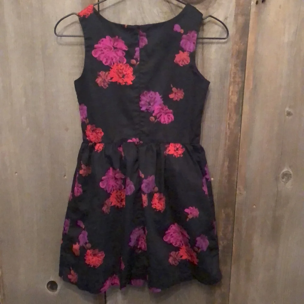 GapKids Floral Dress in Black Size Large 10 Regular Girls